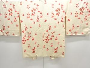 未使用品　草花模様絵羽織